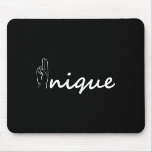 Tapis De Souris Alphabet Asl Unique Langue Des Signes Américaine A