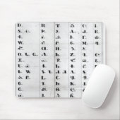 Tapis De Souris Alphabet cherokee, Lithography de Pendelton ' (Avec souris)