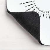 Tapis De Souris Alphabet du Code Morse (Coin)
