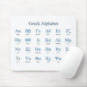 Tapis De Souris Alphabet grec (Avec souris)