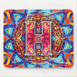 Tapis De Souris Alphabet H mandala