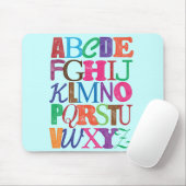 Tapis De Souris Alphabet Mousepad (Avec souris)