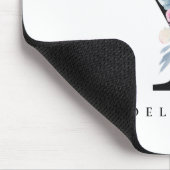 TAPIS DE SOURIS ALPHABÈTES FLORAUX BLEUS DOUX NOM LETTRE Y (Coin)