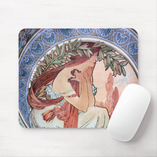 Tapis De Souris Alphonse Mucha (Avec souris)