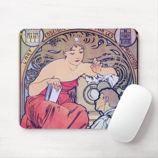 Tapis De Souris Alphonse Mucha (Avec souris)