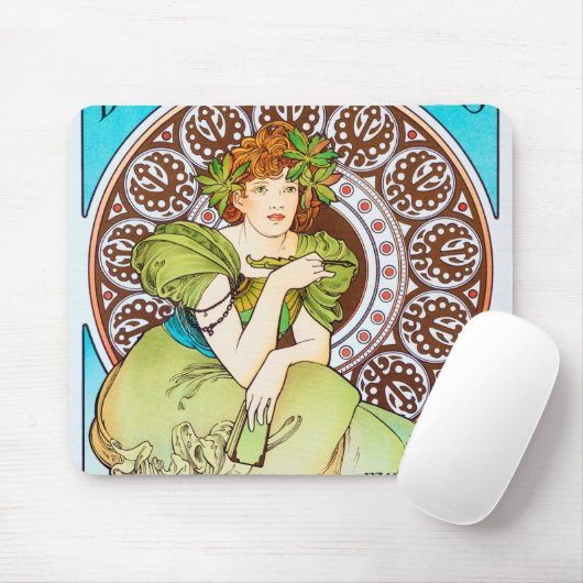 Tapis De Souris Alphonse Mucha (Avec souris)