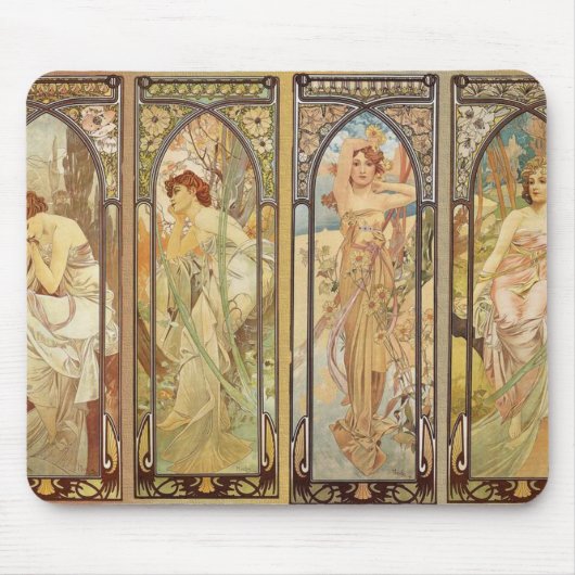 Tapis De Souris Alphonse Mucha - Art Nouveau Master (Devant)