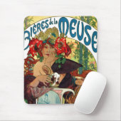 Tapis De Souris Alphonse Mucha Bieres De La Meuse (Avec souris)