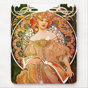 Tapis De Souris Alphonse Mucha Dreaming