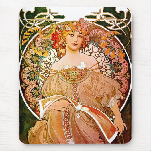 Tapis De Souris Alphonse Mucha Dreaming (Devant)