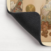 Tapis De Souris Alphonse Mucha Fruit CC0160 Art Nouveau (Coin)