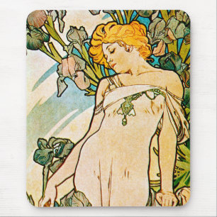 Tapis De Souris Alphonse Mucha - Iris WB