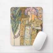 Tapis De Souris Alphonse Mucha - Sarah Bernhard Peinture (Avec souris)