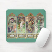 Tapis De Souris Alphonse Mucha , “ The four seasons ” (Avec souris)