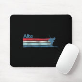 Tapis De Souris Alta Utah Retro Ski (Avec souris)