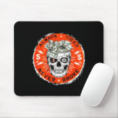 Tapis De Souris Always Tired Never Broke Funny Skull (on Back)  (Avec souris)