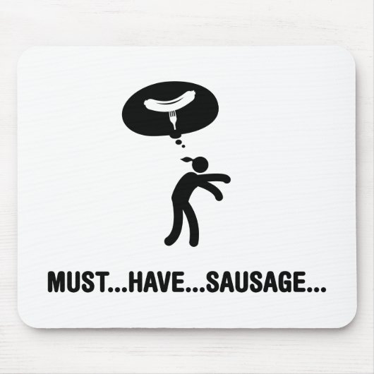 Tapis De Souris Amant de saucisse (Devant)