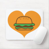 Tapis De Souris Amant d'hamburger (Avec souris)