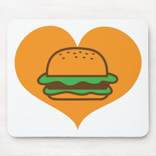 Tapis De Souris Amant d'hamburger (Devant)