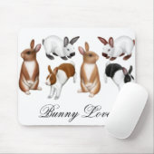 Tapis De Souris Amant Mousepad de lapin (Avec souris)