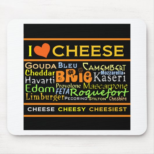 Tapis De Souris Amants de fromage (Devant)