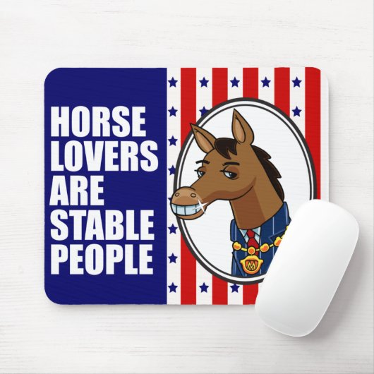 Tapis De Souris Amants Mousepad de cheval (Avec souris)