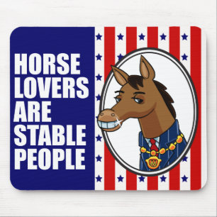 Tapis De Souris Amants Mousepad de cheval