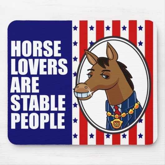 Tapis De Souris Amants Mousepad de cheval (Devant)
