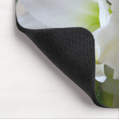 Tapis De Souris Amaryllis blanc et sapin de Noël (Coin)