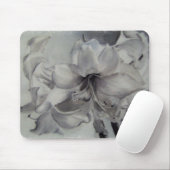 TAPIS DE SOURIS AMARYLLIS NOIR ET BLANC MOUSEPAD (Avec souris)