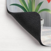 Tapis De Souris Amaryllis Rouge en Fleur (Coin)