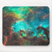 Tapis De Souris Amas Stellaire Aqua Vert Céleste (Devant)