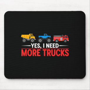 Tapis De Souris Amateur de Camion Drôle Humour Ckup Passionné Dies