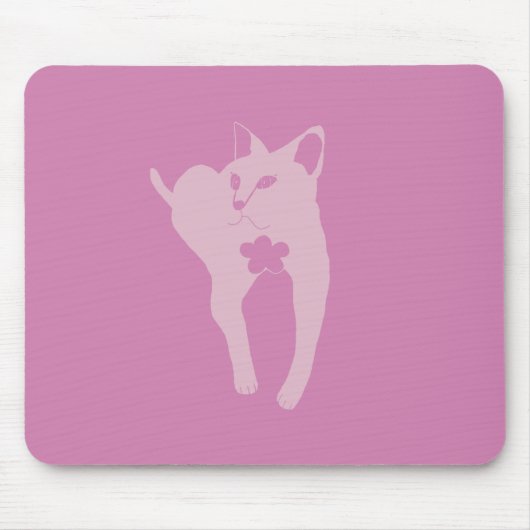 Tapis de souris amateur de chat (Devant)