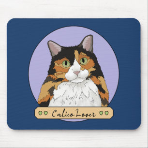 Tapis De Souris Amateur de chat calico