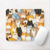 Tapis de souris amateur de chats (Avec souris)