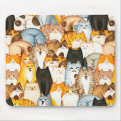 Tapis de souris amateur de chats (Devant)