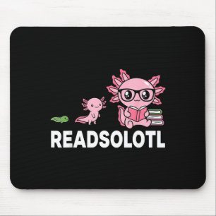 Tapis De Souris Amateur de livres axolotl readsotl drôle de lectur