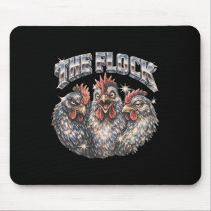 Tapis De Souris Amateur de poulet de cour de ferme Heavy-metal Roc
