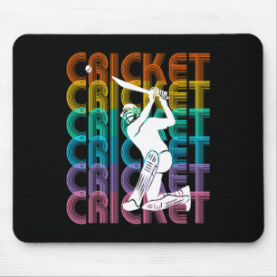Tapis De Souris Amateur de sport rétro vintage - Cricket