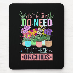 Tapis De Souris Amateur d'orchidée drôle
