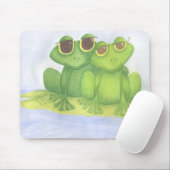 Tapis De Souris Amateurs adorables de grenouilles (Avec souris)
