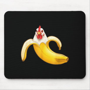 Tapis De Souris Amateurs de poulets drôles Banane Garçons Artwork