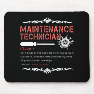 Tapis De Souris Amateurs mécaniques |Définition du technicien de m