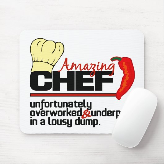Tapis De Souris Amazing Chef mousepad (Avec souris)