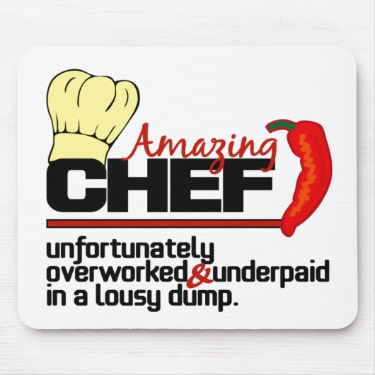 Tapis De Souris Amazing Chef mousepad (Devant)