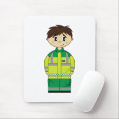 Tapis De Souris Ambulancier mignon Mousepad (Avec souris)