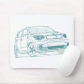 Tapis De Souris Âme EV 2015 de Kia (Avec souris)