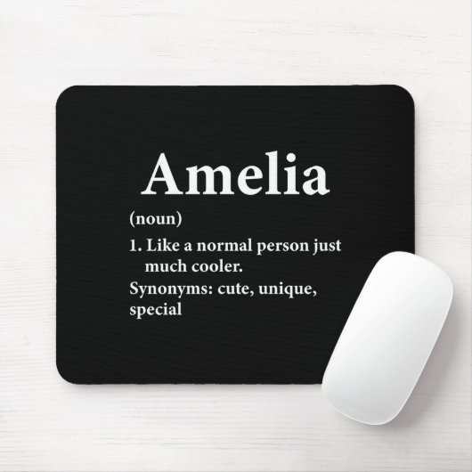 Tapis De Souris Amelia Name Definition Funny D (Avec souris)