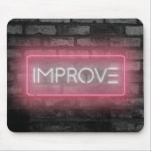 Tapis De Souris AMÉLIORER Pad souris néon rose (Devant)